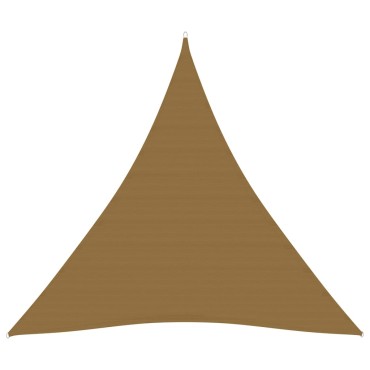 vidaXL Πανί Σκίασης Taupe 4,5 x 4,5 x 4,5 μ. από HDPE 160 γρ./μ²