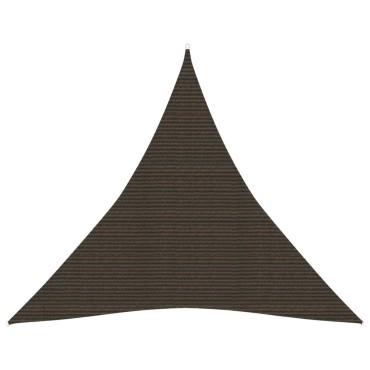 vidaXL Πανί Σκίασης Καφέ 5 x 5 x 5 μ. από HDPE 160 γρ./μ²