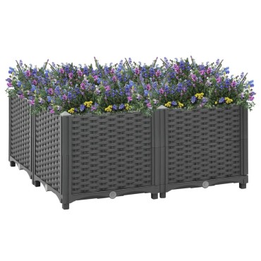 vidaXL Ζαρντινιέρα 80 x 80 x 38 εκ. από Πολυπροπυλένιο