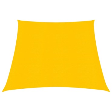 vidaXL Πανί Σκίασης Κίτρινο 3/4 x 3 μ. από HDPE 160 γρ./μ²