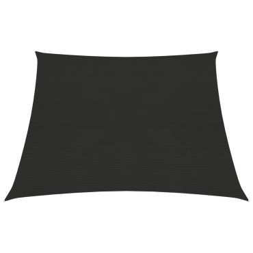 vidaXL Πανί Σκίασης Μαύρο 3/4 x 2 μ. από HDPE 160 γρ./μ²