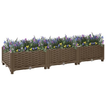 vidaXL Ζαρντινιέρα 120 x 40 x 23 εκ. από Πολυπροπυλένιο