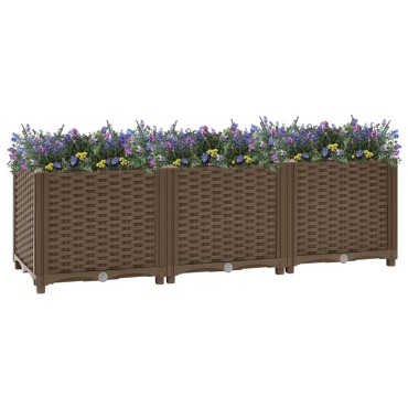 vidaXL Ζαρντινιέρα 120 x 40 x 38 εκ. από Πολυπροπυλένιο