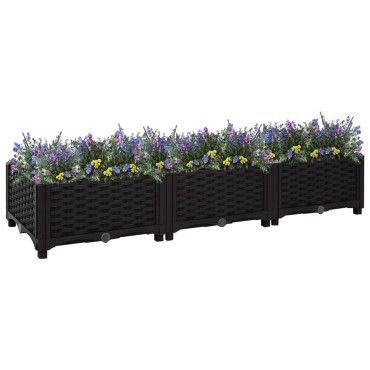 vidaXL Ζαρντινιέρα 120 x 40 x 23 εκ. από Πολυπροπυλένιο