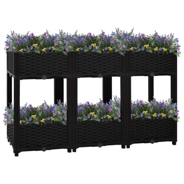 vidaXL Ζαρντινιέρα 120 x 40 x 71 εκ. από Πολυπροπυλένιο