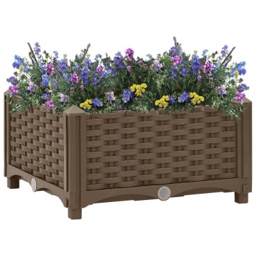 vidaXL Ζαρντινιέρα 40 x 40 x 23 εκ. από Πολυπροπυλένιο