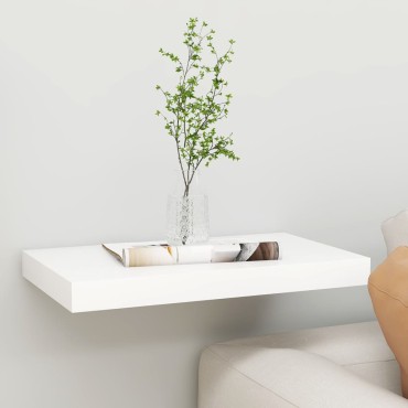 vidaXL Ράφι Τοίχου Δρυς/Άσπρο 40x23x3,8cm MDF 1 τεμ.