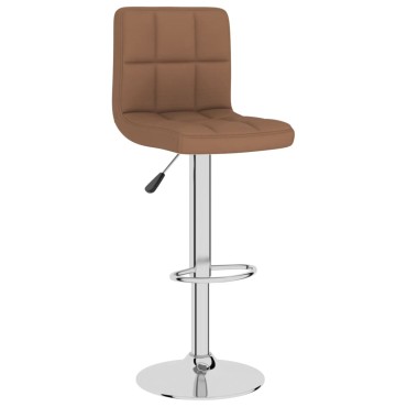 vidaXL Σκαμπό Μπαρ Καφέ Υφασμάτινο 40x47x(90-111)cm 1 τεμ.