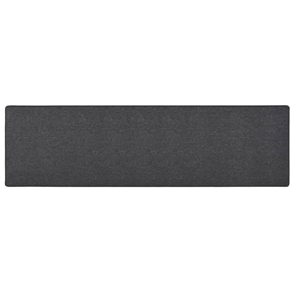 vidaXL Χαλί Διάδρομος Ανθρακί 80x300cm