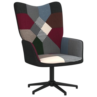vidaXL Πολυθρόνα Relax Σχέδιο Patchwork Υφασμάτινη 62x68x98cm 1 τεμ.