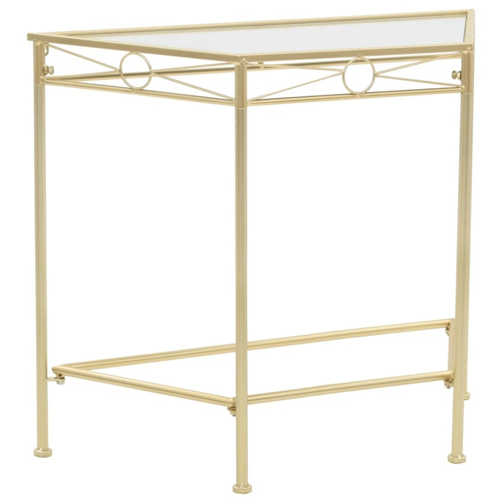 vidaXL Βοηθητικό Τραπέζι Vintage Στιλ Χρυσό 87x34x73cm Μεταλλικό 1 τεμ.