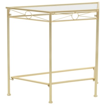 vidaXL Βοηθητικό Τραπέζι Vintage Στιλ Χρυσό 87x34x73cm Μεταλλικό 1 τεμ.