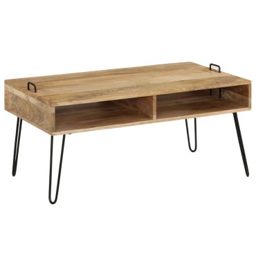 vidaXL Τραπεζάκι Σαλονιού 100x60x45cm από Μασίφ Ξύλο Μάνγκο 1 τεμ.