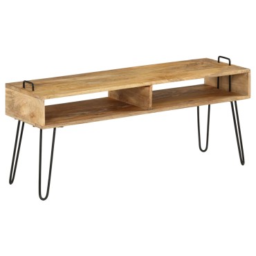 vidaXL Έπιπλο Τηλεόρασης 110x35x45cm από Μασίφ Ξύλο Μάνγκο