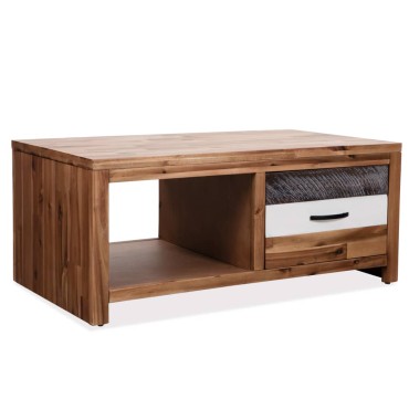 vidaXL Τραπεζάκι Σαλονιού 90x50x37,5cm από Μασίφ Ξύλο Ακακίας 1 τεμ.