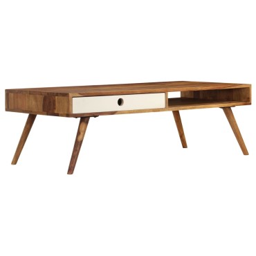 vidaXL Τραπεζάκι Σαλονιού 110x50x35cm από Μασίφ Ξύλο Sheesham 1 τεμ.