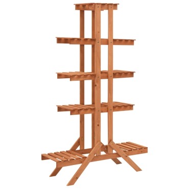 vidaXL Ραφιέρα Φυτών 83 x 25 x 132 εκ. από Μασίφ Ξύλο Ελάτης