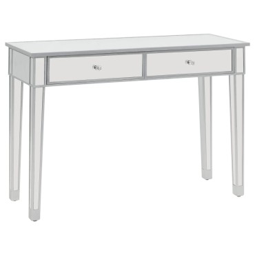vidaXL Τραπέζι Κονσόλα Καθρέφτης 106,5x38x76,5cm από MDF & Γυαλί 1 τεμ.