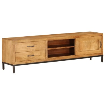 vidaXL Έπιπλο Τηλεόρασης 140x30x40cm από Μασίφ Ξύλο Μάνγκο