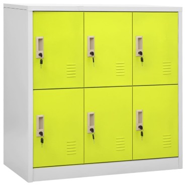 vidaXL Φοριαμός Ανοιχτό Γκρι / Πράσινο 90x45x92,5cm Ατσάλινος 1 τεμ.