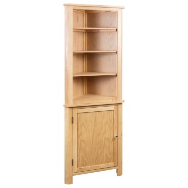 vidaXL Έπιπλο/Ντουλάπι Γωνιακό 59x36x180cm από Μασίφ Ξύλο Δρυός 1 τεμ.