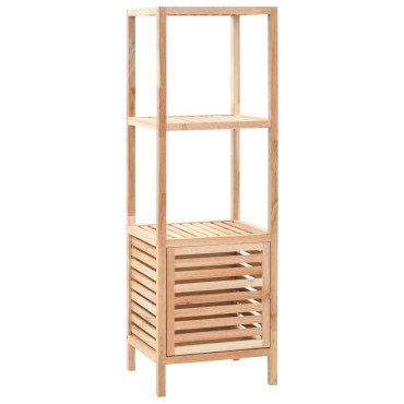 vidaXL Ραφιέρα Μπάνιου 39,5x35,5x123cm από Μασίφ Ξύλο Καρυδιάς 1 τεμ.