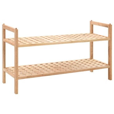 vidaXL Ραφιέρα Παπουτσιών 69x26x40cm από Μασίφ Ξύλο Καρυδιάς