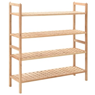 vidaXL Ραφιέρα Παπουτσιών 69x26x81cm από Μασίφ Ξύλο Καρυδιάς