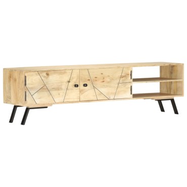 vidaXL Έπιπλο Τηλεόρασης 140x30x40cm από Μασίφ Ξύλο Μάνγκο