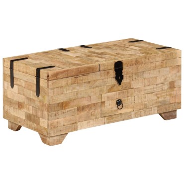vidaXL Τραπεζάκι Σαλονιού 80x40x35cm από Μασίφ Ξύλο Μάνγκο 1 τεμ.