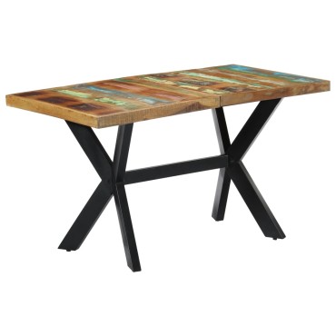 vidaXL Τραπεζαρία 140x70x75cm από Μασίφ Ανακυκλωμένο Ξύλο 1 τεμ.
