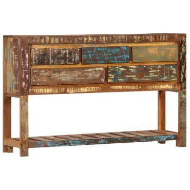 vidaXL Κονσόλα 120x30x75cm από Μασίφ Ανακυκλωμένο Ξύλο 1 τεμ.