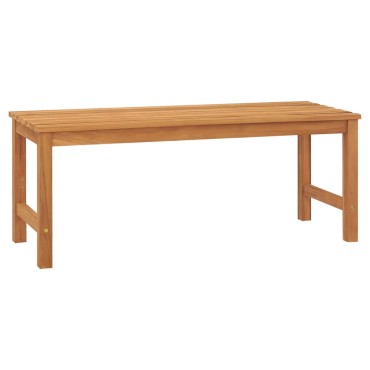 vidaXL Παγκάκι Κήπου από Μασίφ Ξύλο Teak 114x40x45cm 1 τεμ.