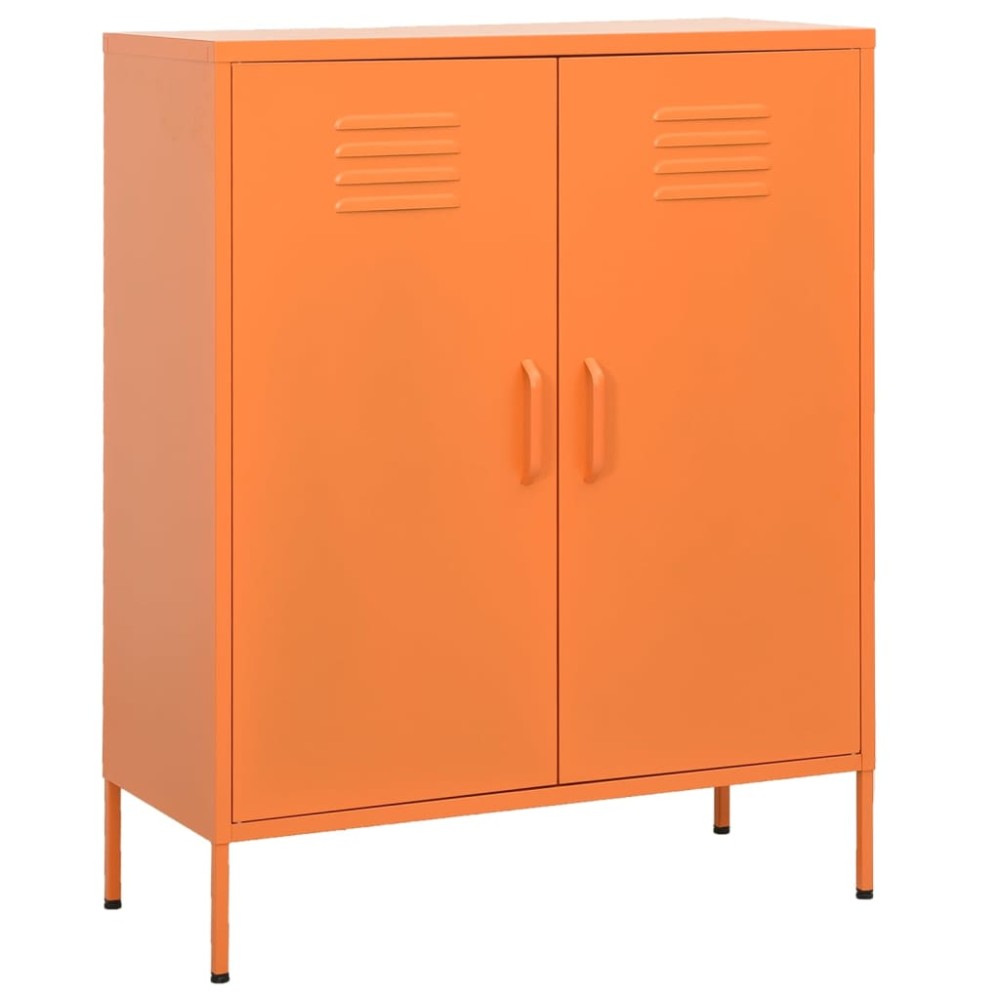 vidaXL Ντουλάπι Αποθήκευσης Πορτοκαλί 80x35x101,5cm Ατσάλινο 1 τεμ.