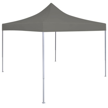 vidaXL Τέντα Εκδηλώσεων Πτυσσόμενη Pop-Up Ανθρακί 3 x 3 μ.