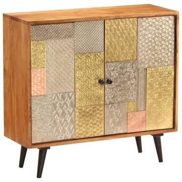 vidaXL Ντουλάπι / Ψηλός Μπουφές 80x30x75cm Μασίφ Ξύλο Ακακίας 1 τεμ.