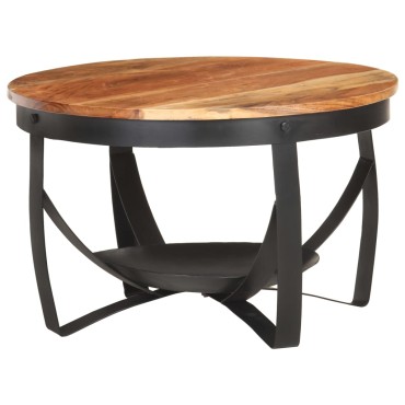 vidaXL Τραπεζάκι Σαλονιού 68x43cm από Μασίφ Ξύλο Ακακίας 1 τεμ.
