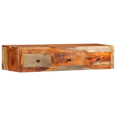 vidaXL Κονσόλα Τοίχου 100x25x20cm από Μασίφ Ξύλο Sheesham 1 τεμ.