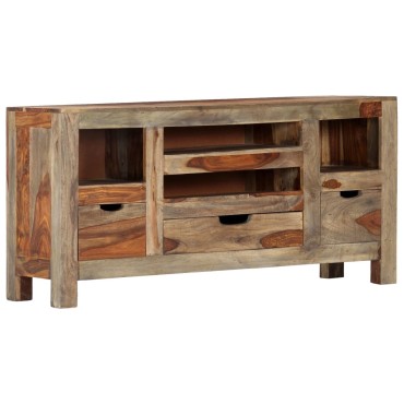 vidaXL Μπουφές Γκρι 100x30x50cm από Μασίφ Ξύλο Ακακίας 1 τεμ.