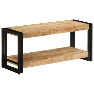vidaXL Έπιπλο Τηλεόρασης 90x30x40cm από Μασίφ Ξύλο Μάνγκο