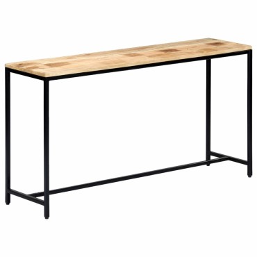 vidaXL Τραπέζι Κονσόλα 140x35x76cm από Μασίφ Ακατέργαστο Ξύλο Μάνγκο 1 τεμ.