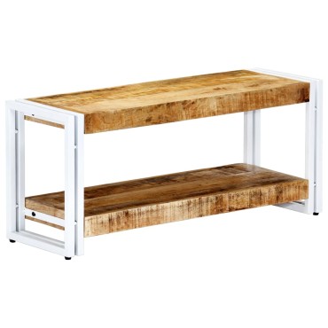 vidaXL Έπιπλο Τηλεόρασης 90x30x40cm από Μασίφ Ξύλο Μάνγκο