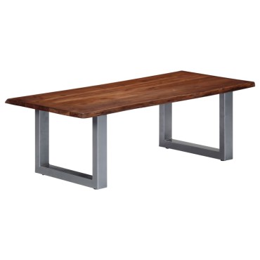 vidaXL Τραπεζάκι Σαλονιού Live Edge 115x60x40cm Μασίφ Ξύλο Ακακίας 1 τεμ.
