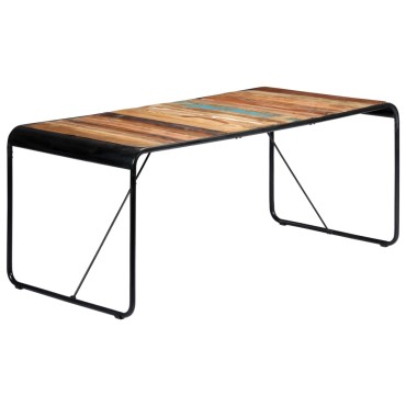 vidaXL Τραπεζαρία 180x90x76cm από Μασίφ Ανακυκλωμένο Ξύλο 1 τεμ.