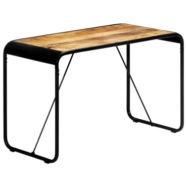 vidaXL Τραπεζαρία 118x60x76cm από Μασίφ Ακατέργαστο Ξύλο Μάνγκο 1 τεμ.