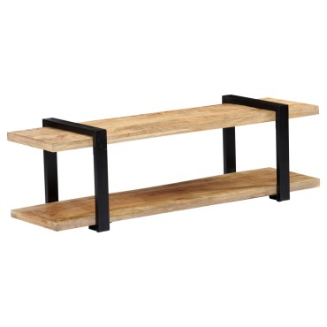 vidaXL Έπιπλο Τηλεόρασης 130x40x40cm από Μασίφ Ξύλο Μάνγκο