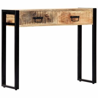 vidaXL Τραπέζι Κονσόλα 90x30x75cm από Μασίφ Ξύλο Μάνγκο 1 τεμ.