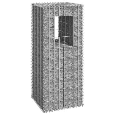 vidaXL Συρματοκιβώτιο Στύλος 40x40x100cm Σιδερένιο
