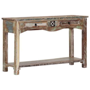 vidaXL Τραπέζι Κονσόλα 120x40x75cm από Μασίφ Ανακυκλωμένο Ξύλο 1 τεμ.