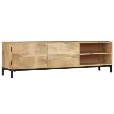 vidaXL Έπιπλο Τηλεόρασης 145x30x41cm από Μασίφ Ξύλο Μάνγκο